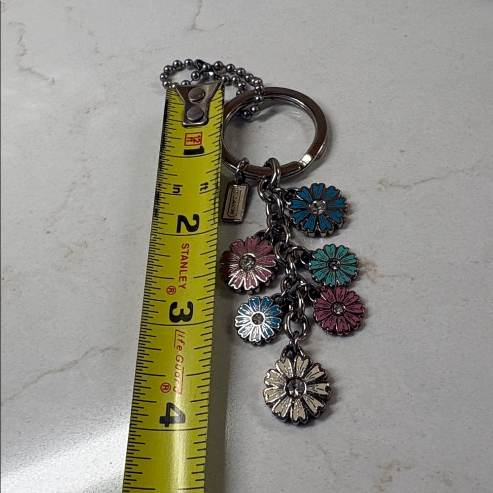 Coach Floral Bag Charm/Key Fob - Picture 6 of 7